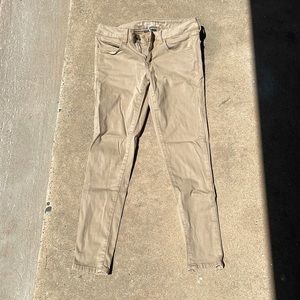 Womens khaki skinny jegging